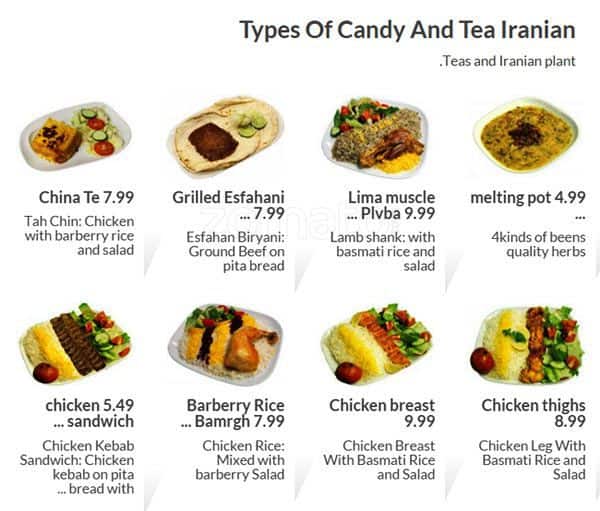 Menu at Ava Food Market restaurant, Toronto