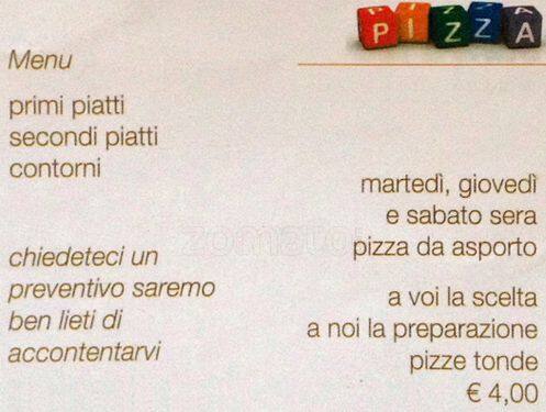 Menu di Tefran 91 Srl 