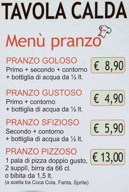 Menu di I Ghiottoni 