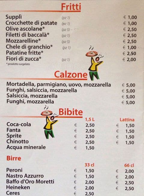 Menu di I Ghiottoni 