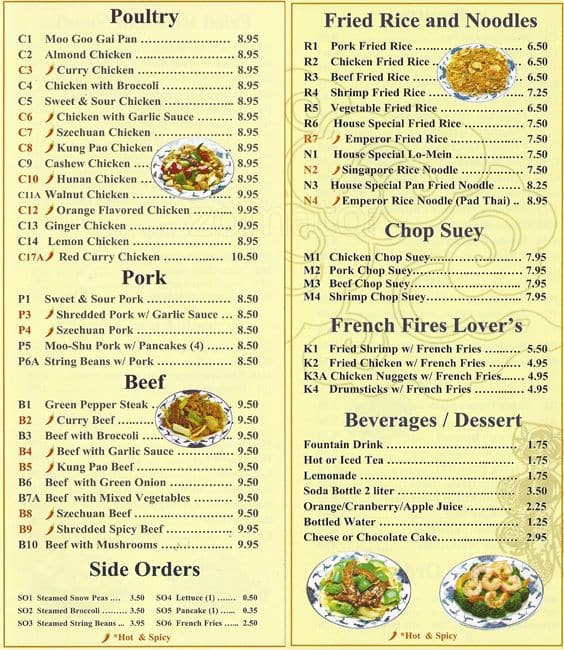 Menu At Emperor Cafe Houston   7a0ea0976f0810e6f69808447b8e494d 