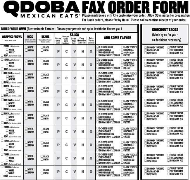 qdoba calorie calculator