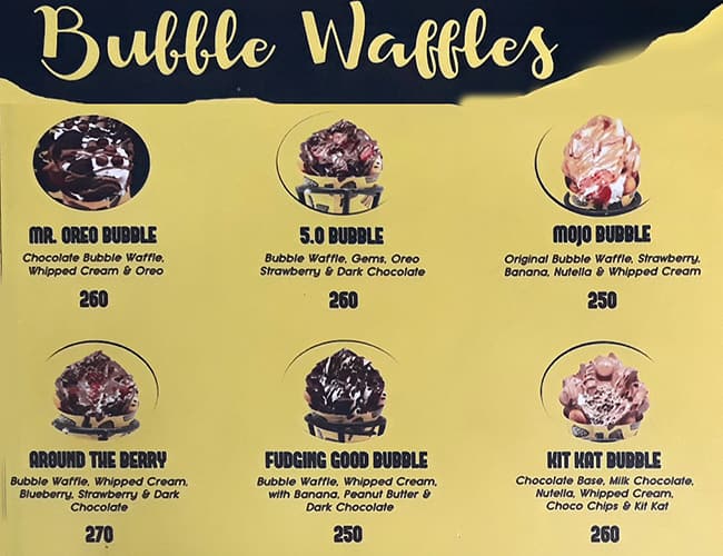 Menu at The Waffle Company, Bengaluru, 715/D