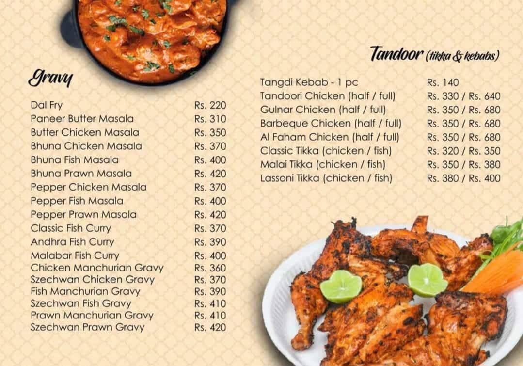 Fischer's オフ会 サイン ＆ メニュー表 Menu of Fisherman's Signature, Mylapore, Chennai