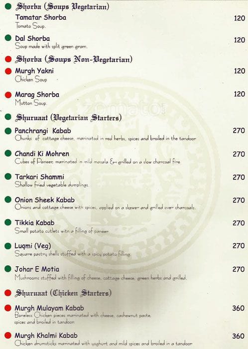 Nizam S Heritage Comfort Inn Heritage Menu Zomato