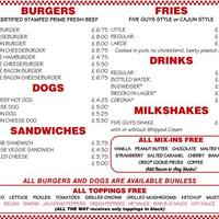 Five Guys Menu Menu De Five Guys Covent Garden London Five Guys Menu Menu De Five Guys Covent Garden London