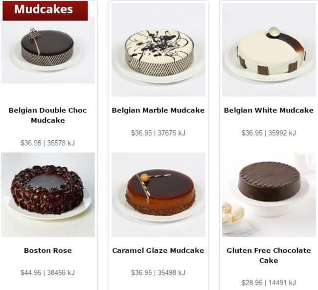 Menu at The Cheesecake Shop restaurant, Prospect