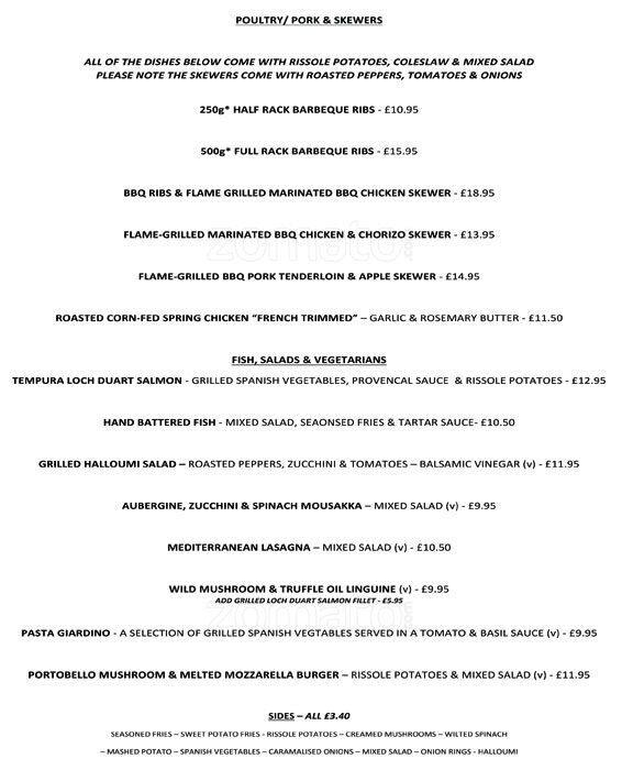 Arens menu
