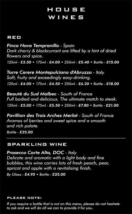 Arens menu