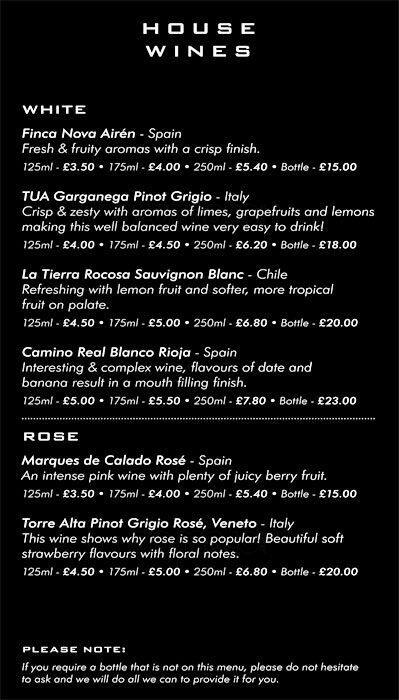 Arens menu