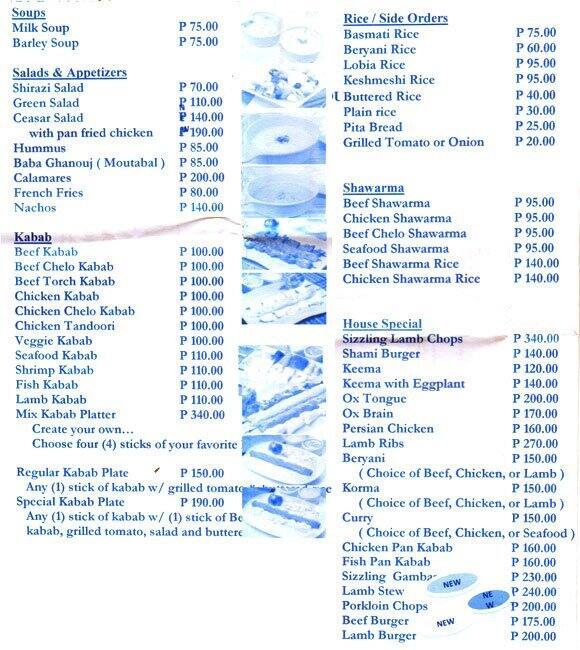 Kabab Korner Menu, Menu for Kabab Korner, Diliman, Quezon City Zomato