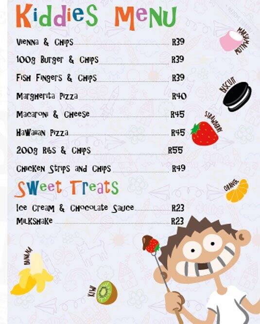 Menu at The Propeller On Grand pub & bar, Midrand