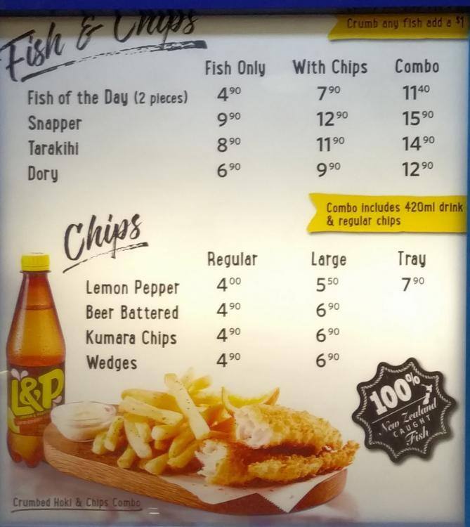 LJS Menu, Menu for LJS, Te Rapa, Hamilton - Menumania/Zomato