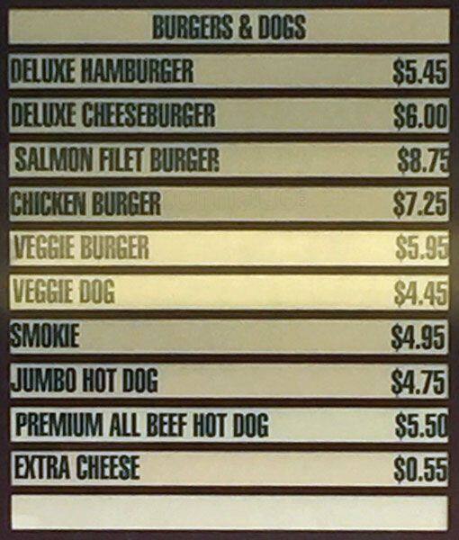 Jericho Beach Concession Menu, Menu for Jericho Beach Concession, Point