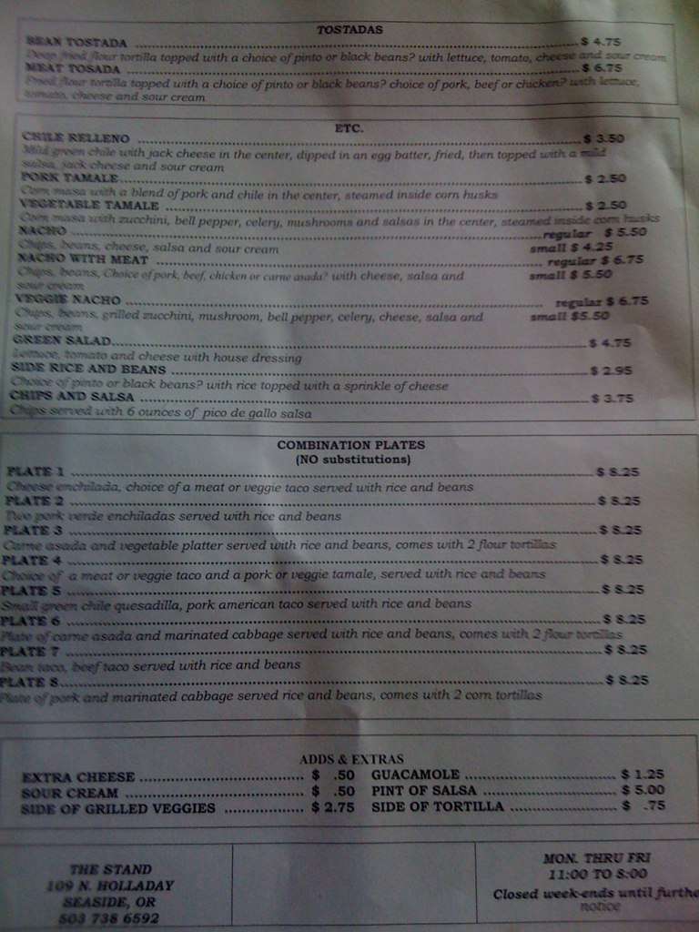 Stand Menu Menu For Stand Seaside Seaside Urbanspoon Zomato Stand Menu Menu For Stand Seaside Seaside Urbanspoon Zomato