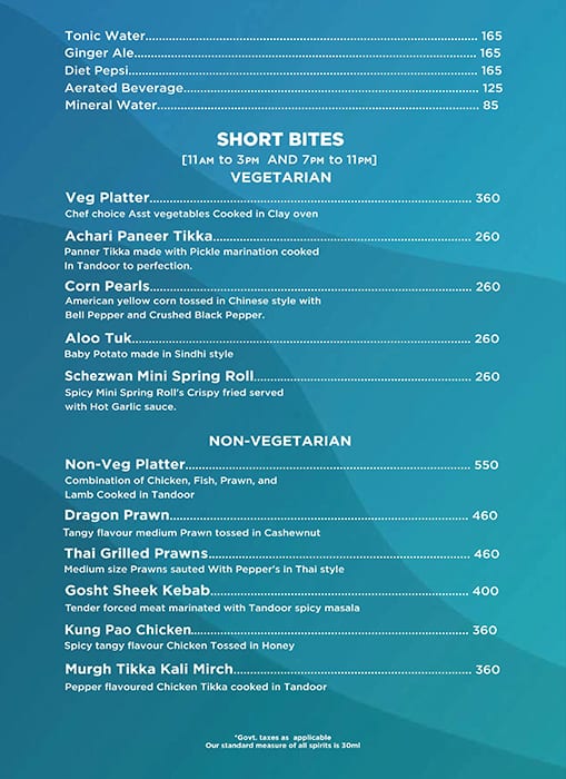 Board Walk The Restaurant menu