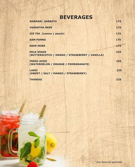 Board Walk The Restaurant menu