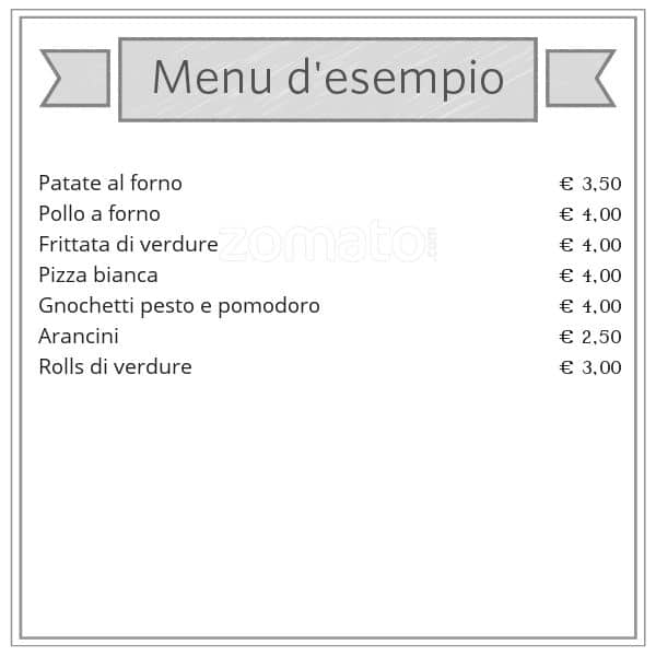 Menu da Hotel Casa Monti Roma caffè bar, Roma, Via Panisperna