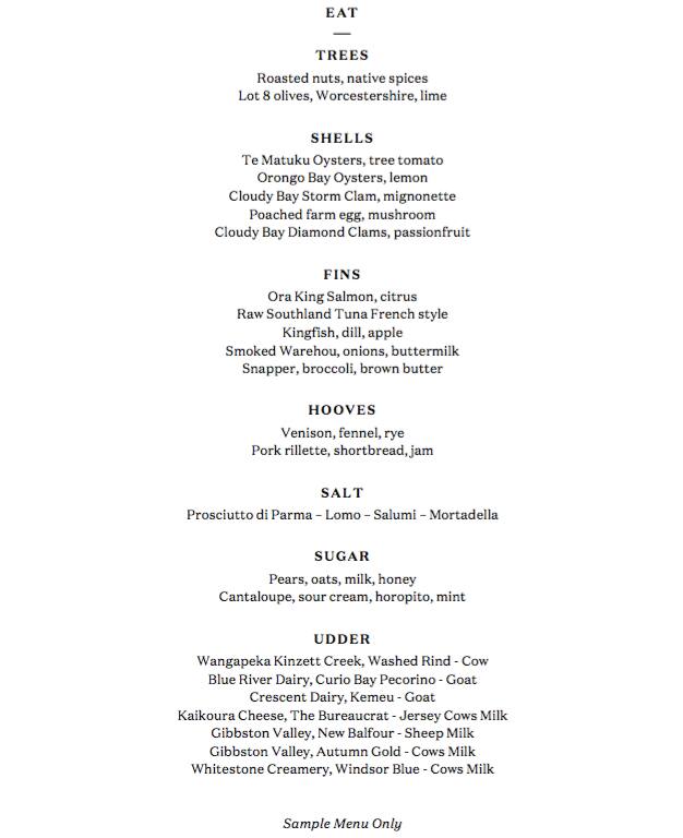 The Lodge Bar Menu, Menu for The Lodge Bar, Queenstown Central