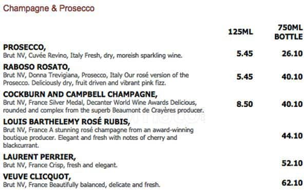 Menu at The Flask pub & bar, London, 14 Flask Walk