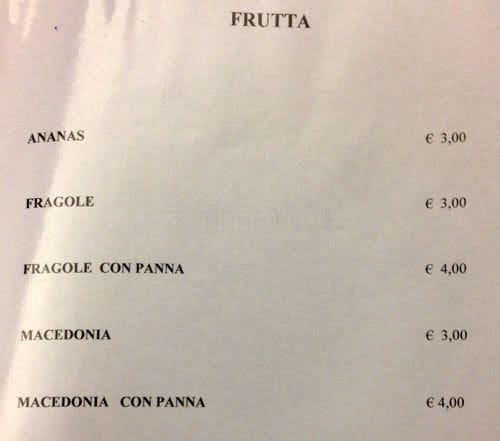 Menu di Aquarius Bar Tabaccheria - Partner Elfbar 