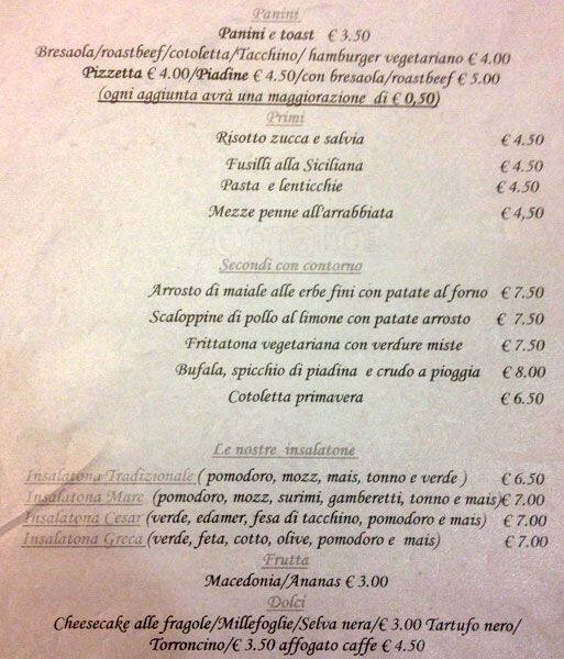 Menu di Aquarius Bar Tabaccheria - Partner Elfbar 