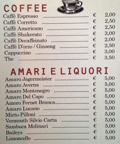 Menu di Gino in Trastevere 