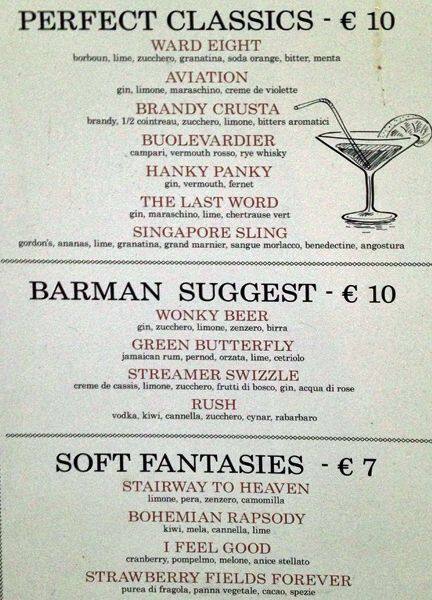 Menu di Gino in Trastevere 