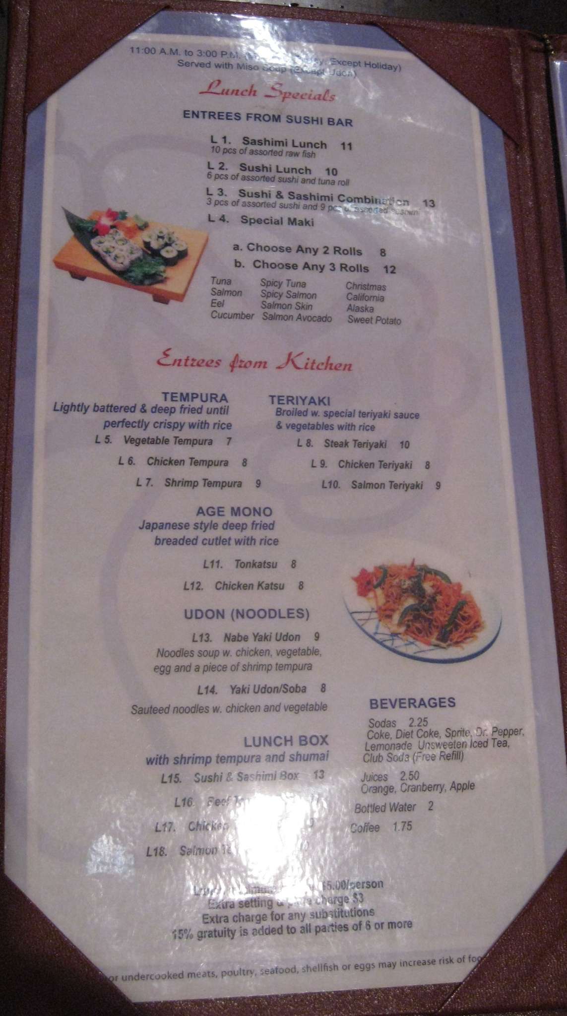 Hayashi Menu, Menu for Hayashi, McAllen, McAllen Urbanspoon/Zomato