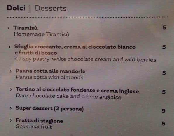 Menu di Agorà Restaurant and Bar 