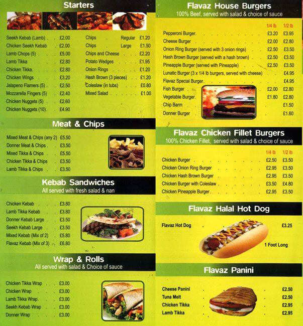 Flavaz Menu, Menu for Flavaz, Withington, Manchester Zomato UK