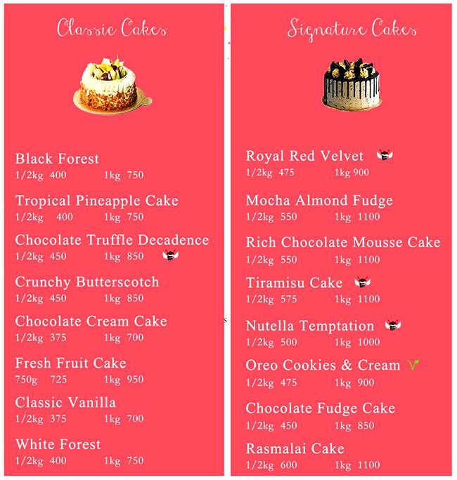 Menu of Angel & Devil's Bakery, Chander Nagar, Ghaziabad