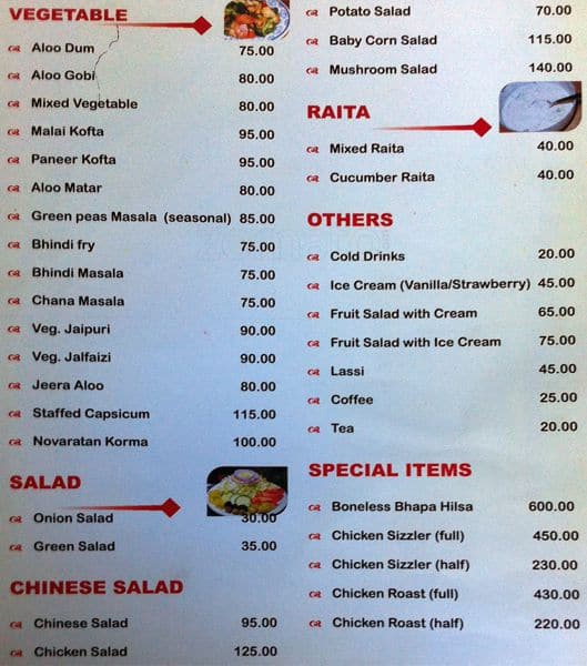 DISANG Restaurant menu