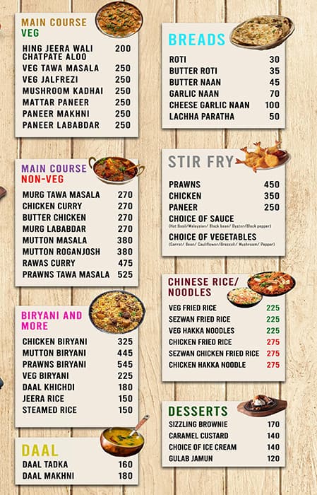 Menu at Rude Lounge Belapur, Navi Mumbai, Plot No. 52