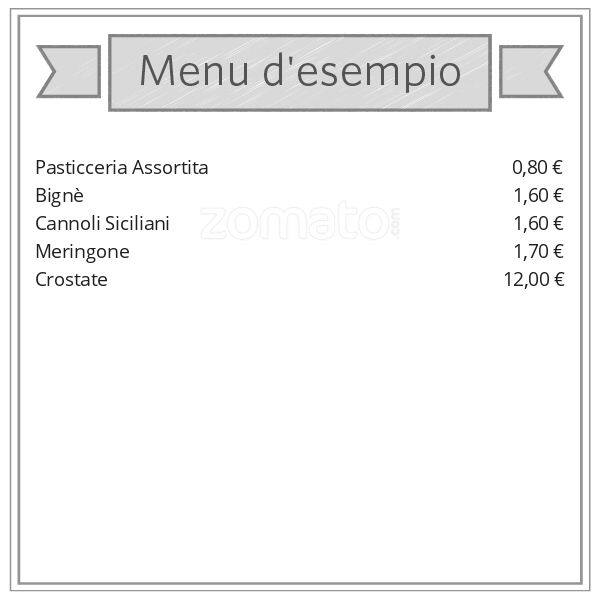 Bar del Calice/Relx Store menu