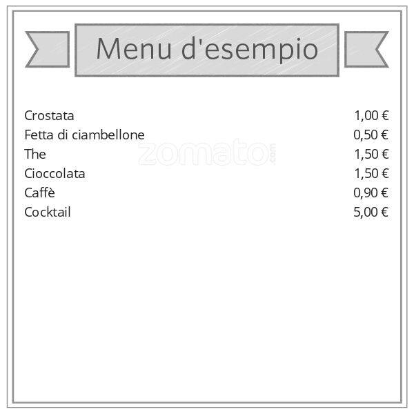 Menu di Bar del Gazometro 