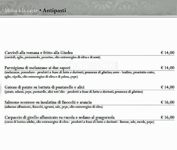 Menu di The Church Palace 