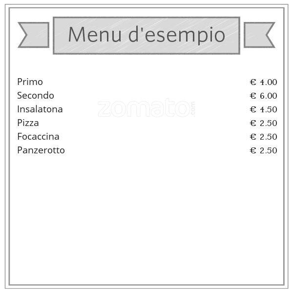 Menu di Caffè Picchio 