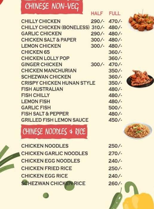 Menu of The Kesar Nonveg Dhaba, Adarsh Nagar, Jalandhar