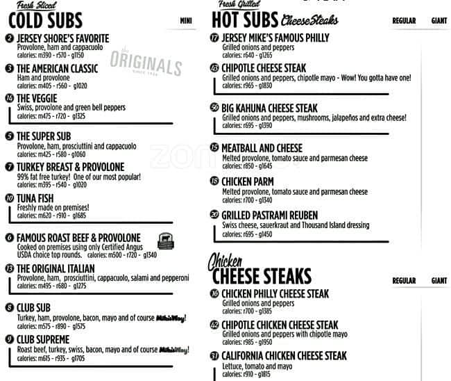 Jersey Mike s Printable Menu Customize And Print