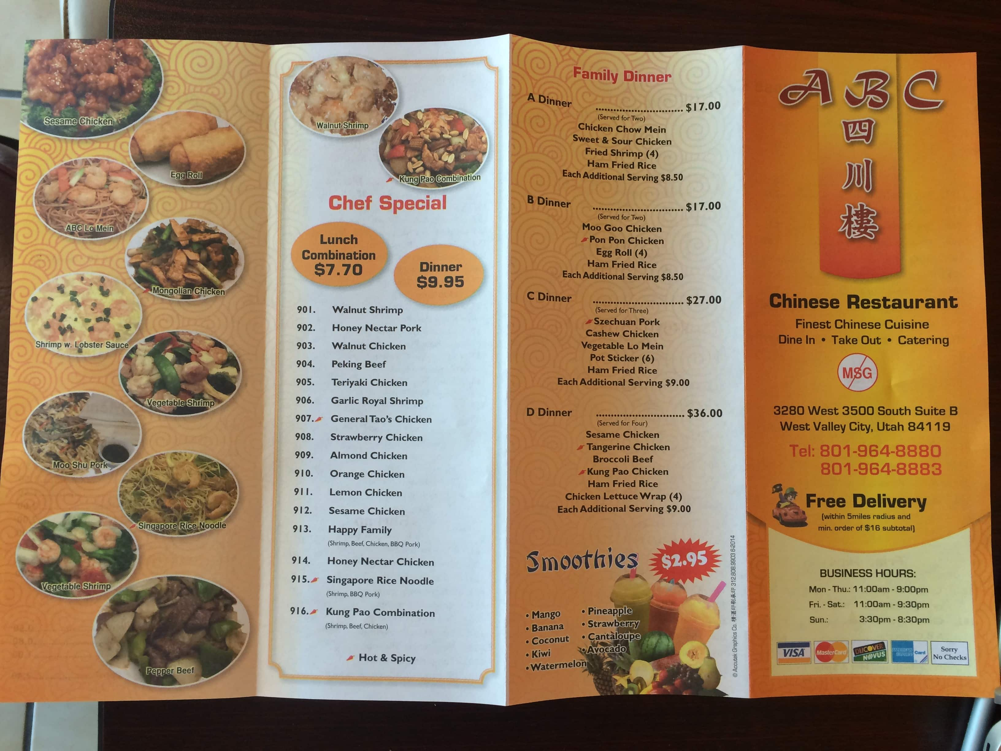 abacus chinese restaurant belfast menu