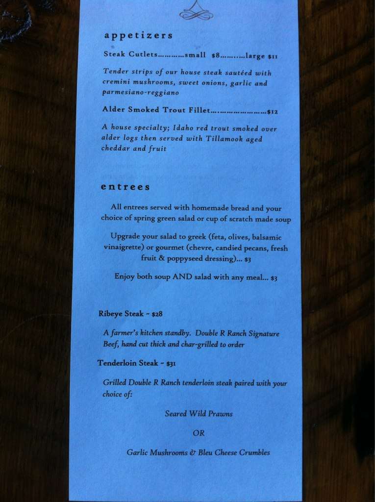 Walkers Farm Kitchen Menu, Menu for Walkers Farm Kitchen, Hermiston