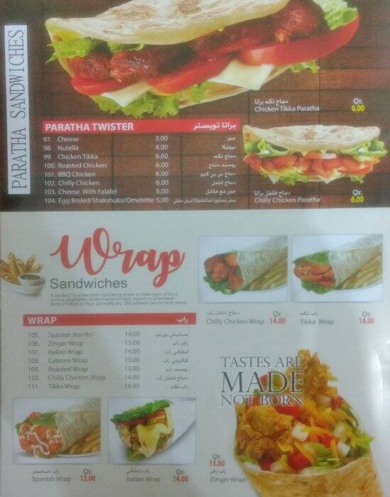 Hot Chicken menu