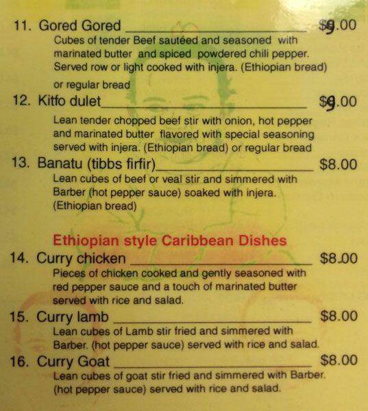 Edie's Place Bar & Cafe menu