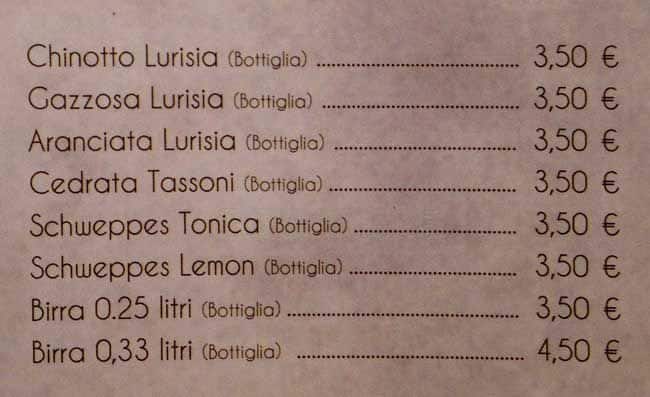 Menu di Vintage Cafe 