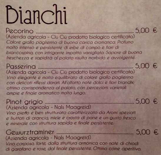 Menu di Vintage Cafe 