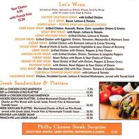 Carroll Gardens Classic Diner Menu