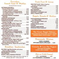 Carroll Gardens Classic Diner Menu