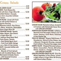 Carroll Gardens Classic Diner Menu