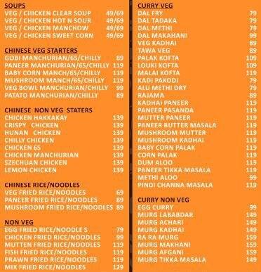 7 Degrees North Menu 7 Degrees North Menu